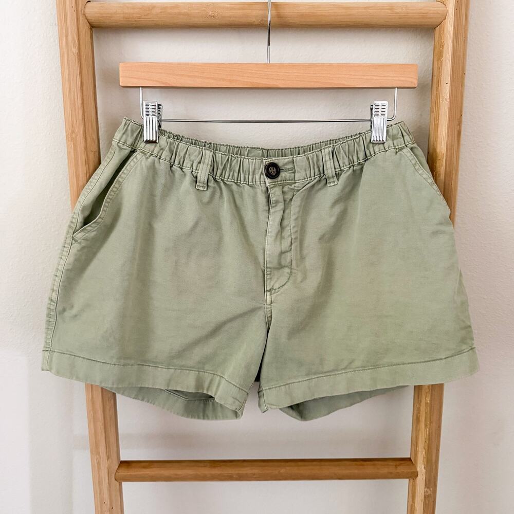 Chubbies Mens Shorts Medium Green 4” Inseam Stretch Elastic Waist Regular Fit